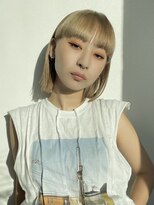 イミ(imi)&nbsp;ボブウルフ/ハイトーンカラー/グレージュカラー/髪質改善[登戸]