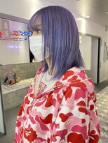 ゲーム 原宿店(GAME)&nbsp;ダブルカラーラベンダーカラーケアブリーチハイトーンカラー