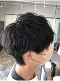 ＊マッシュウルフ×波巻きスパイラルでオシャレカッコいいヘア＊