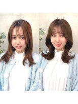 ミラリー トウキョウ(Mirareee Tokyo)&nbsp;20代30代40代◎栗色波巻きミルクチョコレート艶感エギョモリ