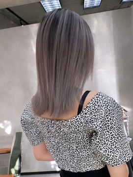 サニー 渋谷(SUNNY) バレイヤージュショコラアッシュハイライトグレージュカラー