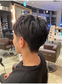 メンズ黒髪ショート
