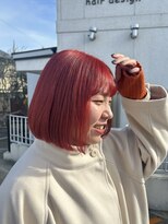 イツキ ヘアーデザイン(ITSUKI hair design) レッドカラー/レッドオレンジカラー/ブリーチカラー/ハイトーン