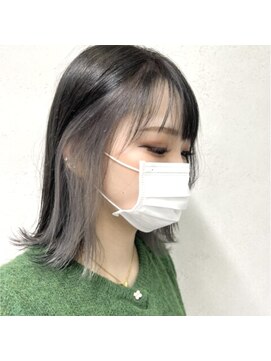 アジールヘア 東上野店(agir hair) 20代30代艶感グレージュイヤリングカラー【上野】