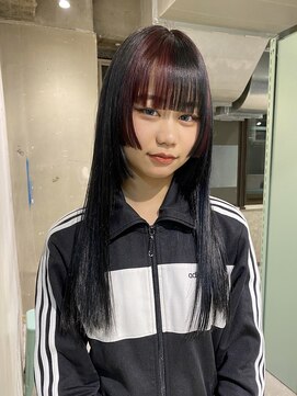 ロジ(loji) 2段姫カット×ブロックカラー