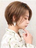 ハイトーンショート ボブ 前髪なし 奈良 NoA 田村梨乃