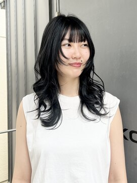 ココ 本八幡(KOKO) #黒髪#小顔#クラゲヘアー#オリーブグレー#ココアベージュ#美髪