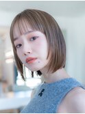 切りっぱなしボブレイヤーボブ顔周りレイヤー髪質改善艶髪