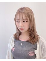 ラルガ 城野店(Raruga)&nbsp;レイヤーカット×ミルクティー