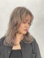 ロンドシェリ 仙台(Lond Cheri)&nbsp;ミルクティーベージュ ダブルカラー レイヤーカット 髪質改善