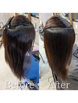 スリー(THREE) 髪質改善トリートメント 縮毛矯正 髪質改善ストレート 酸性