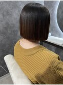 酸熱トリートメント×切りっぱなしボブ
