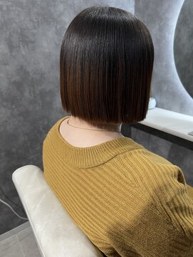 コアークリップ 緑町店(CORE CLIP) 酸熱トリートメント×切りっぱなしボブ