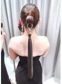 オシャレ花嫁様！タイトポニーリング