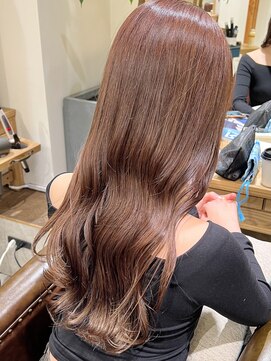 ローネス ギンザ(LONESS ginza) ピンクブラウンピンクベージュ春カラー夏カラーピンクヘアー銀座