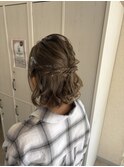 ふわふわハーフアップ