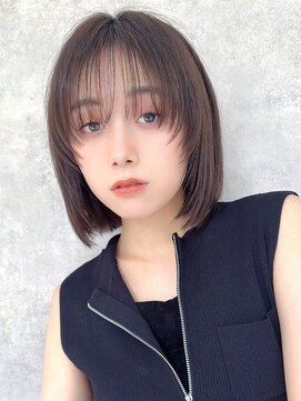 ラフィスヘアー ファン 池袋店(La fith hair fun) 【La fith】切りっぱなしボブ×シースルーバング×レイヤー