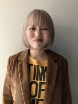 リビング 津田沼(LIVING) 20代30代/大人かわいい/小顔ひし形/外ハネボブ/切りっぱなしボブ