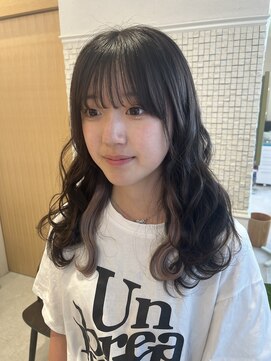 トータルビューティー クレド(TOTAL BEAUTY Credo byHAIR TIME) グレーベージュのインナーエクステ