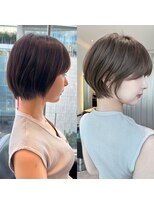 バンプ ギンザ(BUMP GINZA) 30代40代50代絶壁解消前髪あり小顔前下がり大人ショートボブNAYU