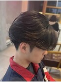 ニュアンスパーマメンズカット刈り上げツーブロック前下がり辻堂