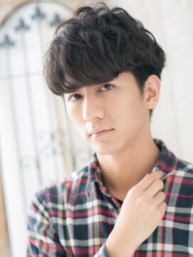 メンズヘア ビーセカンド 草加店(MENS HAIR B-2) ニュアンスパーマ刈り上げ爽やか大人マッシュZ草加