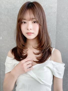 ロンドクレール 川崎(Lond clair) 韓国顔周り/ハイレイヤー/ミディアムレイヤーカット/川崎98