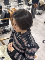 モク(mok) ミディアムウルフ×曲がる縮毛矯正