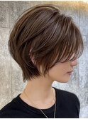 【30代40代50代】くびれショート／ハイライト／面長丸顔◎