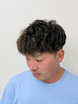 カットサロン うちだ&nbsp;無造作パーマ！　前髪おろしスタイル♪
