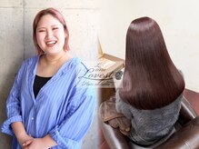 Shizuru｜髪質改善ストレート × 柔らかピンクカラー、艶とオリジナルピンク配合でなりたいを実現