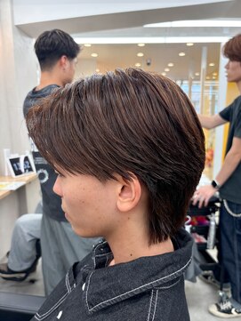 ルースト 南堀江店(ROOST) MEN'S/リバースセンターパート/ニュアンスパーマ/南堀江