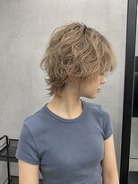 吉 船橋(kici) 船橋/ハイトーンベージュ/ショートウルフパーマ