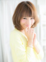 モッズヘア 越谷(mod's hair)&nbsp;外国人風オレンジカラーくせ毛風大人ボブ越谷20代30代40代a !