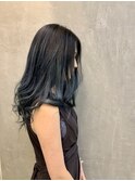 インスタ映え グラデーションネイビーカラー
