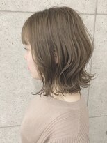 アールプラスヘアサロン(ar+ hair salon)&nbsp;外ハネボブ×アッシュブラウン