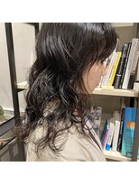 フェンヘアーアイス 中目黒(Fen.hair ici)&nbsp;ニュアンスパーマ　ロング　黒髪