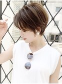 外ハネボブ/大人可愛い/ショートボブ/ハンサムショート