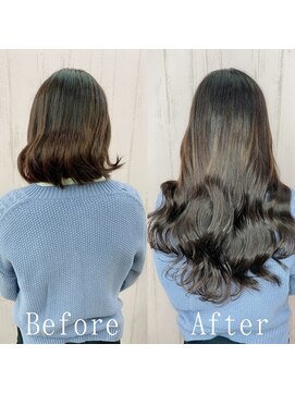 あるじゃんすー さいたま店 ナチュラルブラック#シールエクステ#ゆるふわウェーブ#前髪#大宮