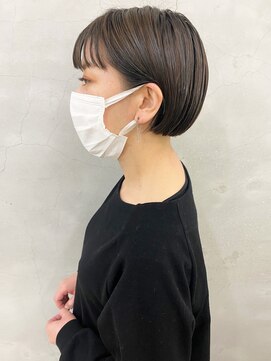 エンドリンク(endlink) カーキカラーパツンとミニボブ