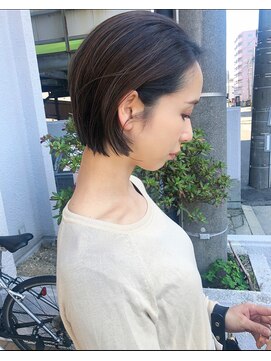 マメ(mame) ショートボブ/グラデーションベージュ