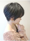 浦和ショートヘアショートカット韓国白髪ぼかし白髪染めボブ