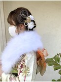 成人式　ヘアセット　着付け　メイク