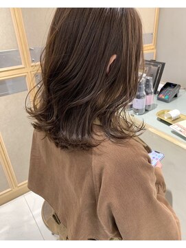 ヘアサロン ガリカ 表参道(hair salon Gallica) 【YU-TA】大人フェミニンくびれミディアム/透明感艶髪グレージュ