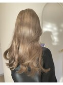 ツヤ髪☆ふんわりミルクティーベージュ