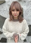 グレーベージュピンク