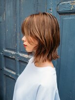 ロッソ ヘアアンドスパ 北千住店(Rosso Hair&SPA) 外ハネミディ[北千住]