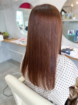 ドラマティックヘア(DRAMATIC HAIR) 酸性ストレート×ライトベージュ