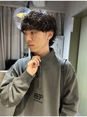波巻きパーマ