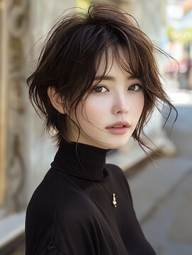 アルトリスト(Altruist Aging×HAIR&SPA) ☆イメチェンピンクベージュアンブレラカラー前髪クールショート